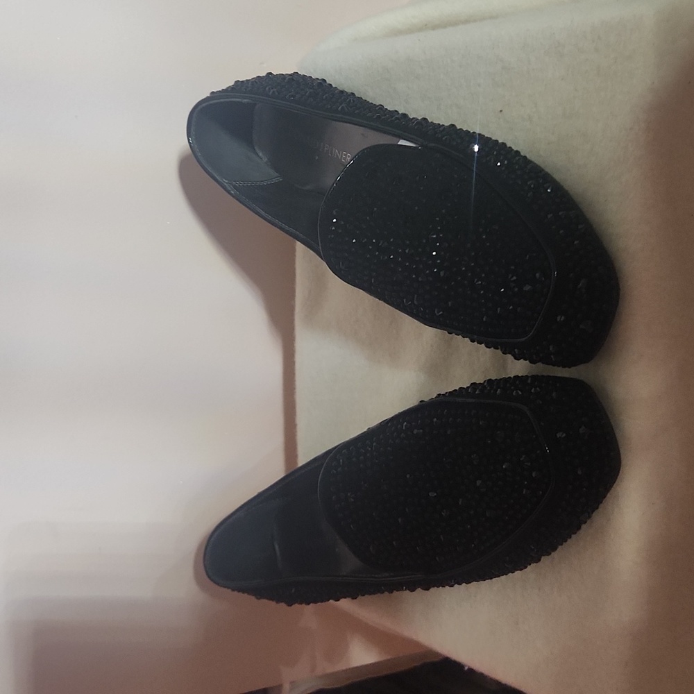 Black loafers